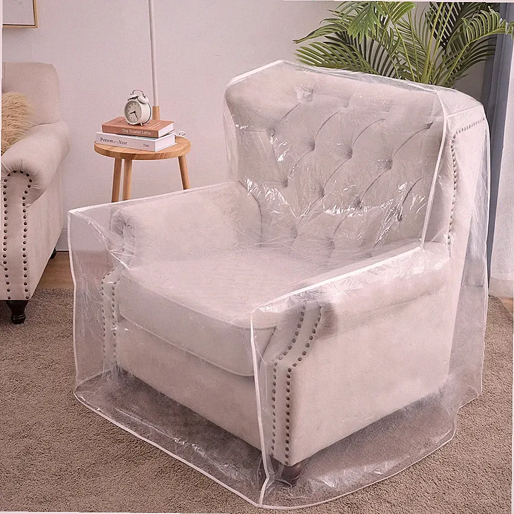 Plastic Armchair Chair Covers for Pets, Waterproof Heavy Duty Plastic Recline...