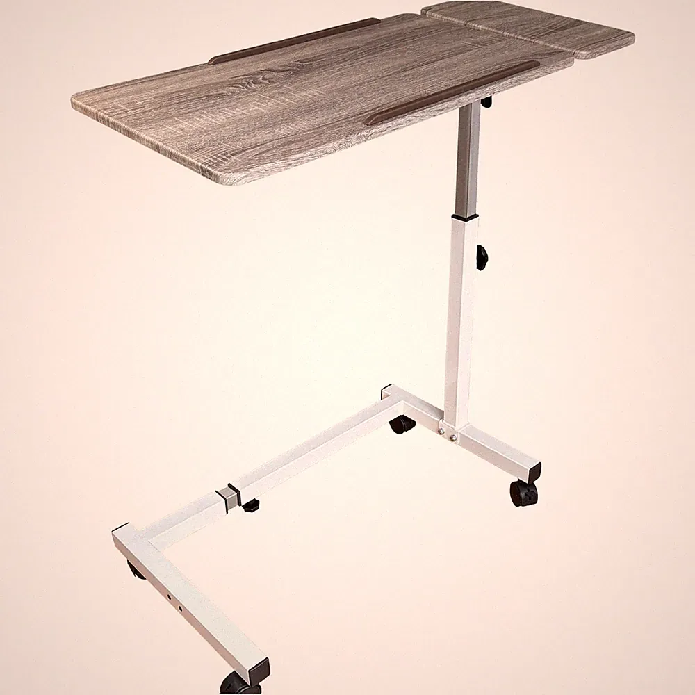 Recliner Table, Over the Bed Table with Wheels, Adjustable Width & Height, wi...
