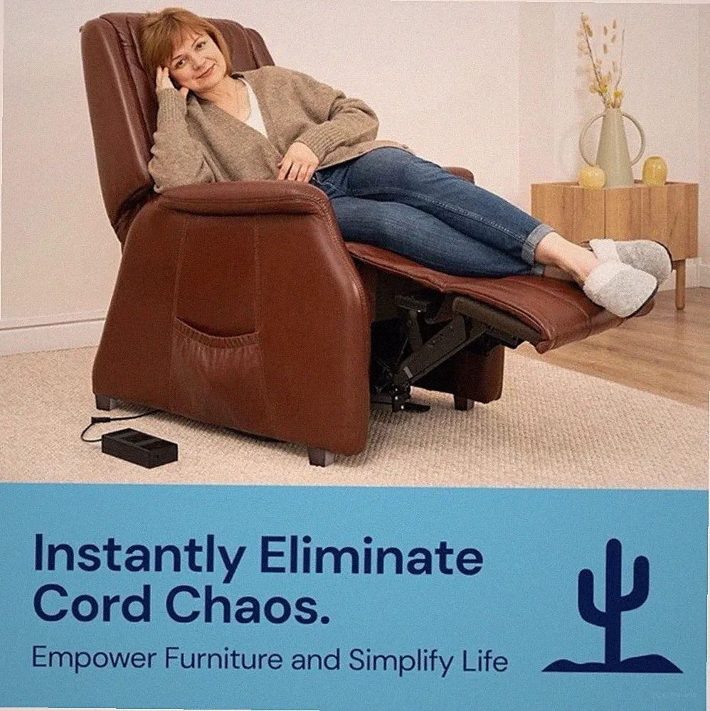 The Blue Cactus Universal Battery Pack for Reclining Furniture with LCD Display